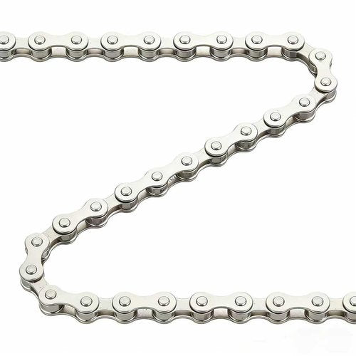 CUEQQY Ebike Chain, 6/7/8 Speed, Quick Link, 136 Links, Dark Silver