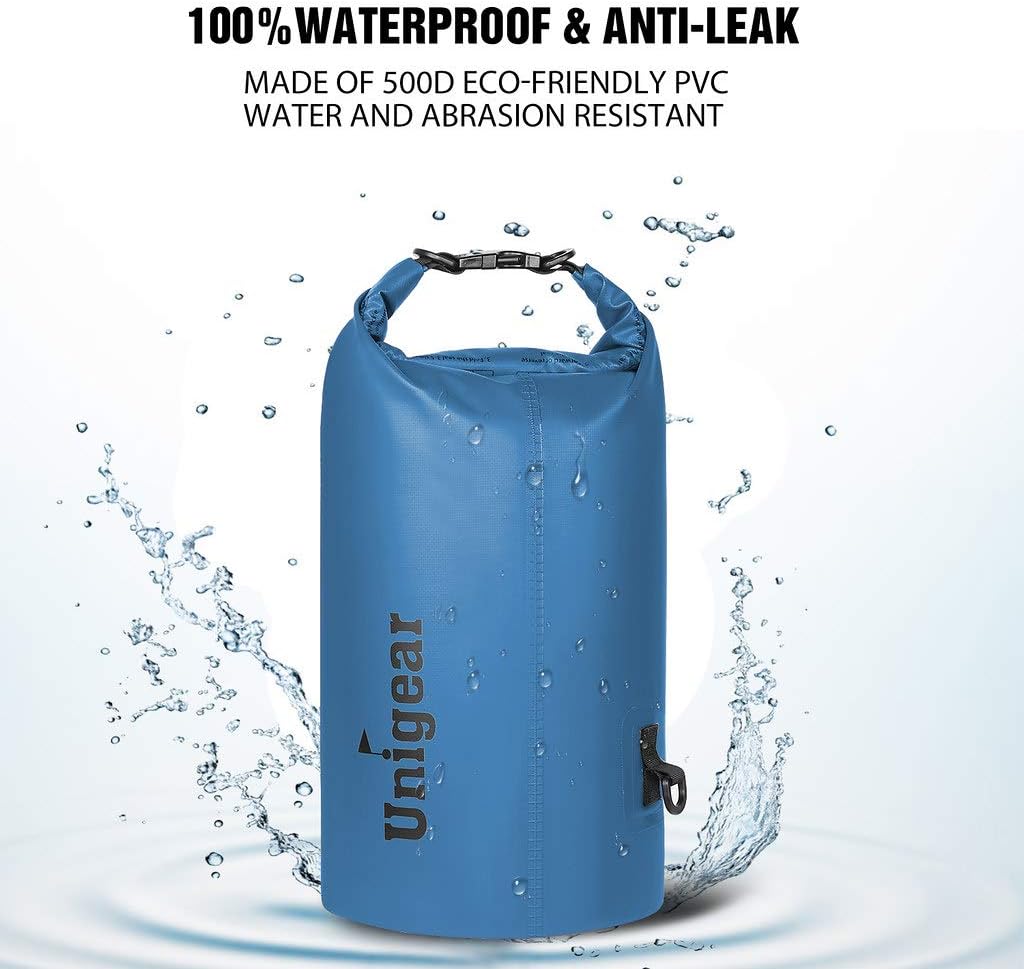 Unigear Waterproof Dry Bag - Lightweight Floating Storage for Kayaking, Fishing & Camping | 2L-40L Sizes