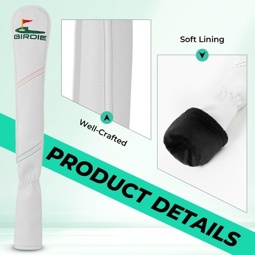 Craftsman Golf The Green Birdie Alignment Stick Headcover Holder White