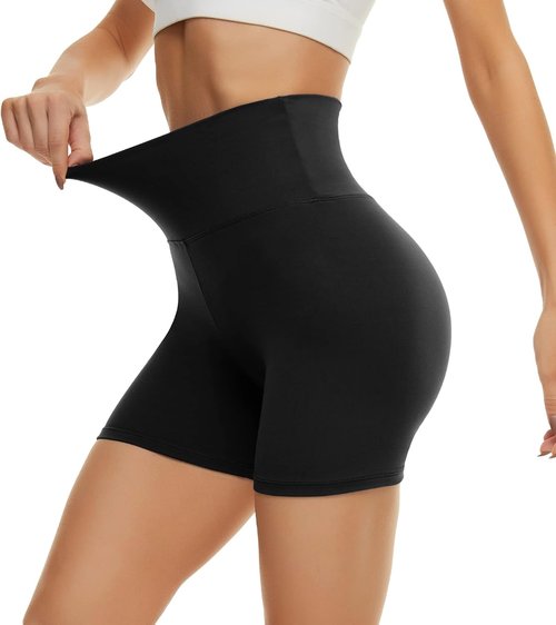 CAMPSNAIL Biker Shorts for Women - High Waisted Tummy Control Spandex | 3"/5"/8" Booty Volleyball Yoga Dance