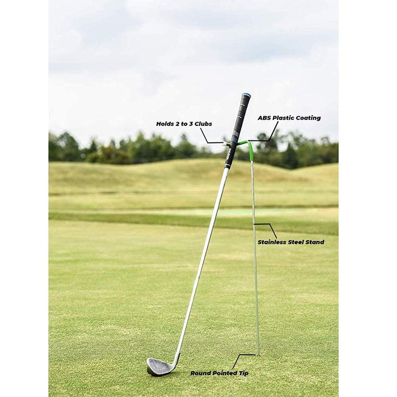 Mobile Pro Shop V-Shaped Golf Club Stand Keeps Your Clubs Clean, Dry & Visible, Made of Highly Durable Stainless Steel - Easy to Carry Golf Club Holder