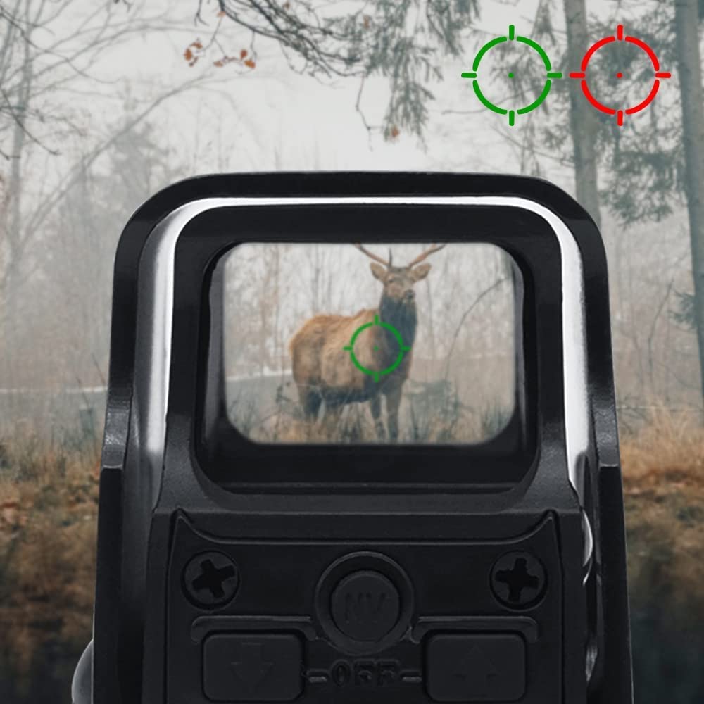 553 Tactical Red Green Dot Holographic Sight Scope Outdoors Sports Collimator Optics Reflex Sight for Accessories Fit 20mm Rail Mount