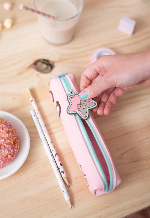Grupo Erik Pusheen Pencil Case | Pink Pencil Case For Girls | Kawaii Stationary | Pusheen Gifts | Cartuchera Escolar