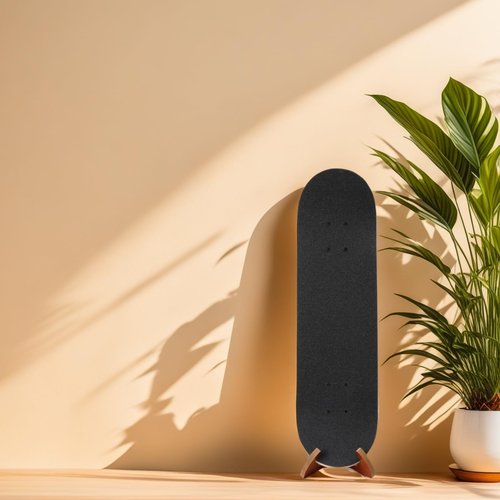 Liebemode Skateboard Floor Stand, Wood Skateboard Holder for Stakeboard Display and Storage | Space-Saving | Minimal
