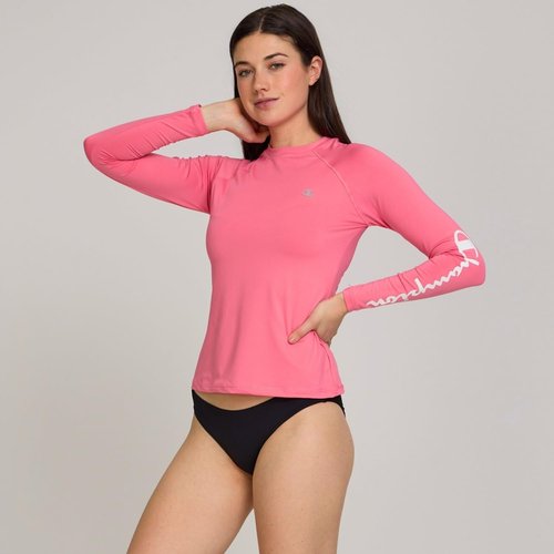 Champion Women's Rash Guard - Long Sleeve Swim Shirt with UPF 50+ UV Protection