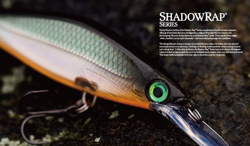 Rapala SDRS09 Shadow Rap Shad Lure (3.5-Inch, 0.3oz, Ghost Shiner)