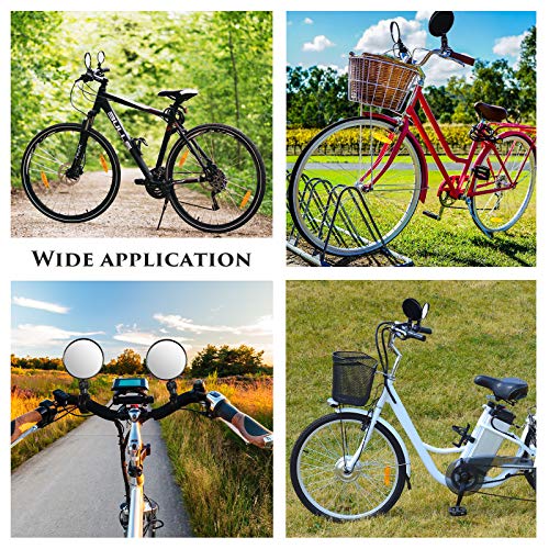 Adjustable 360° Rotatable Bicycle Mirrors - 2 Pack