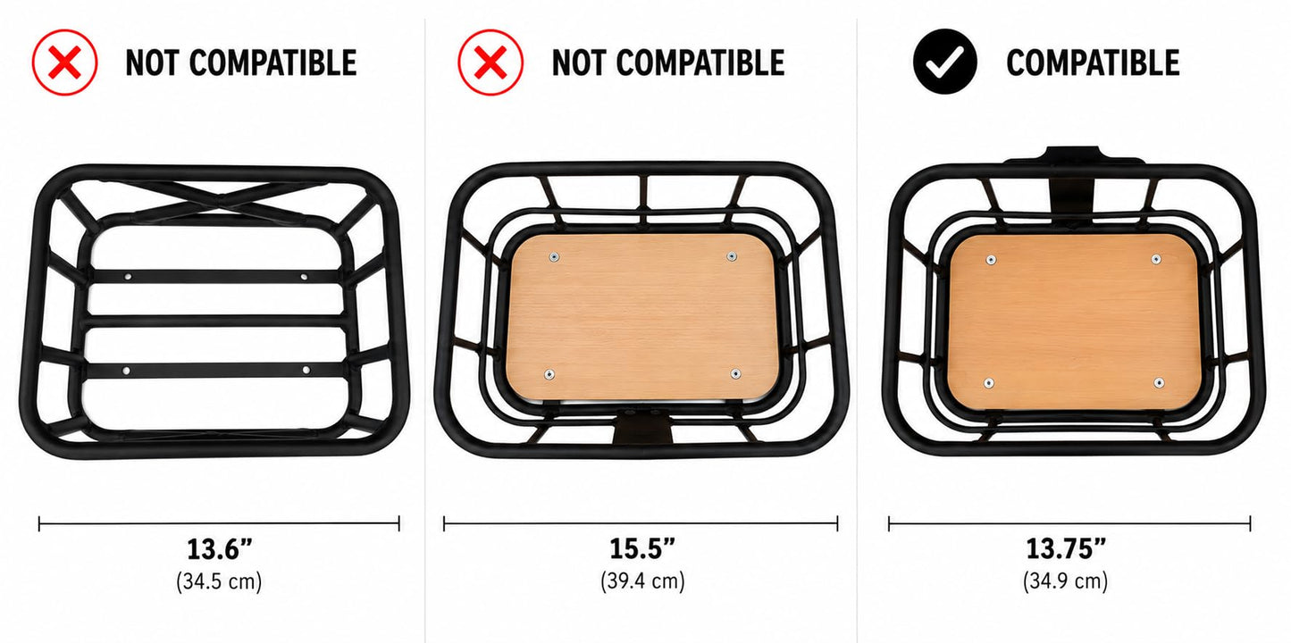 Line and Ride Custom-Fit E-Bike Basket Liner - Fits Rad Power Small Front Basket