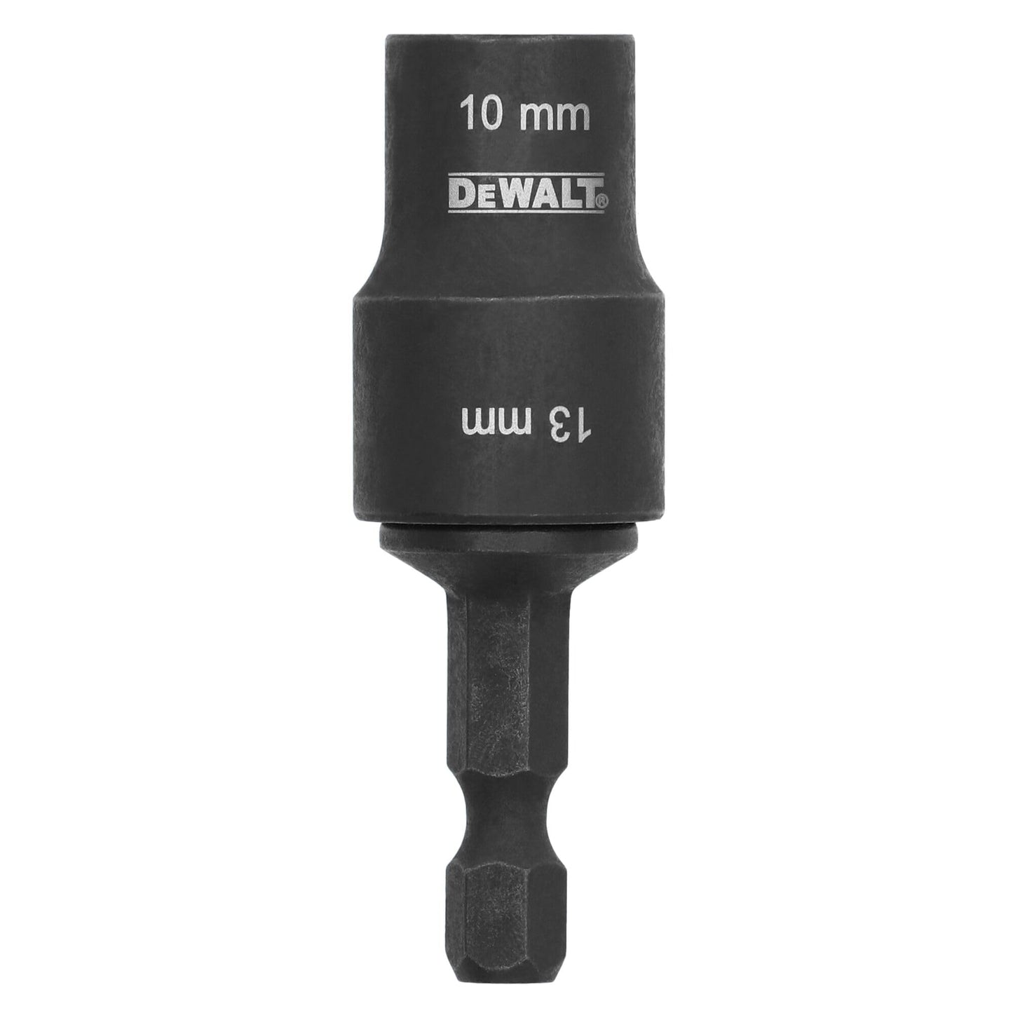 DEWALT FLEXTORQ Socket and Short Extension, 2 in 1, 10mm & 13mm, Double-Ended Nut Driver (DWADEND1013MM)
