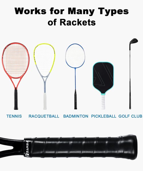 KUZAW 8 Pack Tennis Racket Grip Tape - Tacky Overgrip Non-Slip Sweat-Absorbing Cushion Wrap for Tennis, Pickleball, Badminton, Golf, Baseball, Bat, Universal Grip Tape (8 Pack Multicolor01)