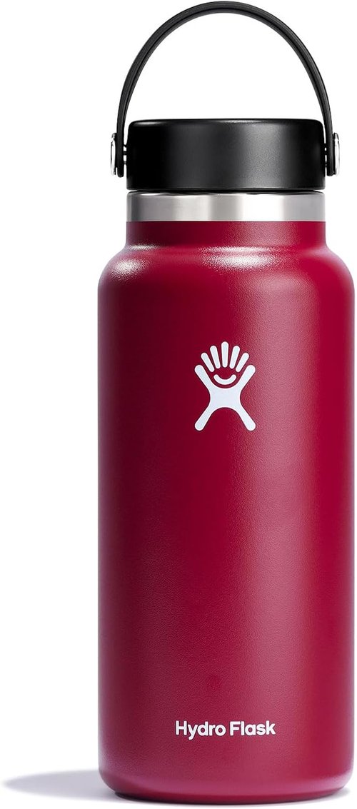 Hydro Flask 32 Oz Wide Mouth Water Bottle - Berry Color with Flex Cap for Easy Hydration