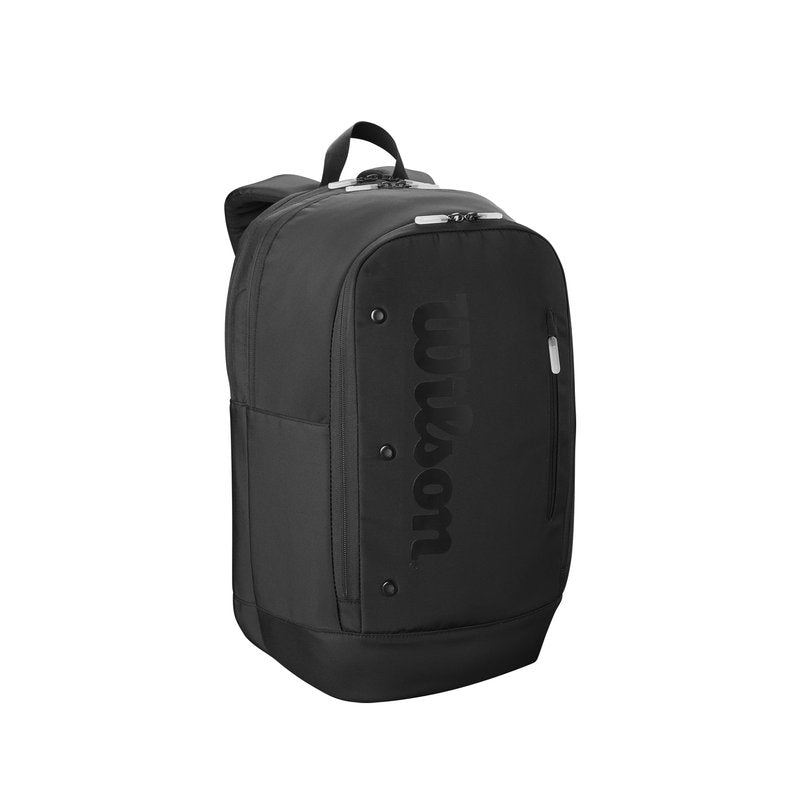 WILSON Noir Tour Tennis Backpack - Holds up to 2 Rackets, Black