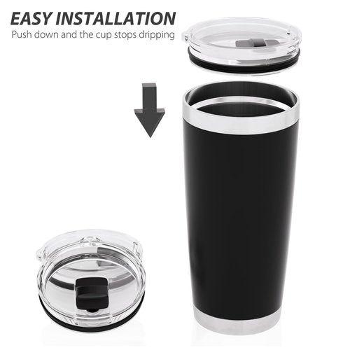 CeleVista 20 oz Tumbler Lid for YETI, Replacement Lid for YETI, 3 Pack Magnetic Travel Spill Proof Cup Covers with Slide Switch for 20 oz Tumbler & 10oz Lowball, 10 oz Mug, BPA Free (3 Pack)