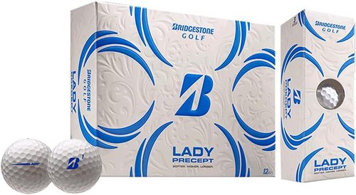 Bridgestone Ladies Precept Golf Balls - High Performance, Soft Feel | Ideal for Women Golfers