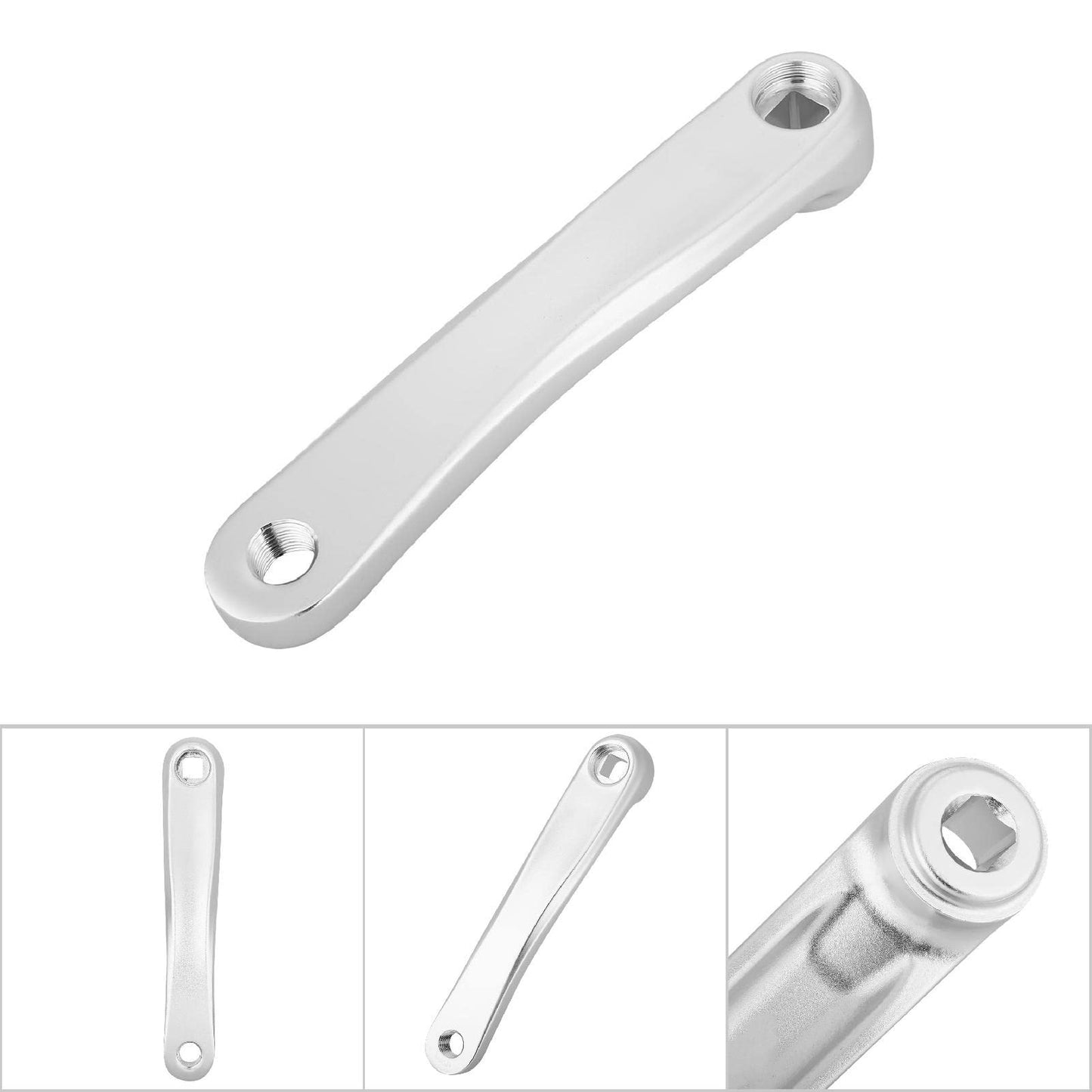 Mountain Bike Crank Arm, Lightweight Aluminum Alloy Replacement Left Hand Horizontal Taper Bike Crank for Cyclists Trail Riders Off Road Bike Repair