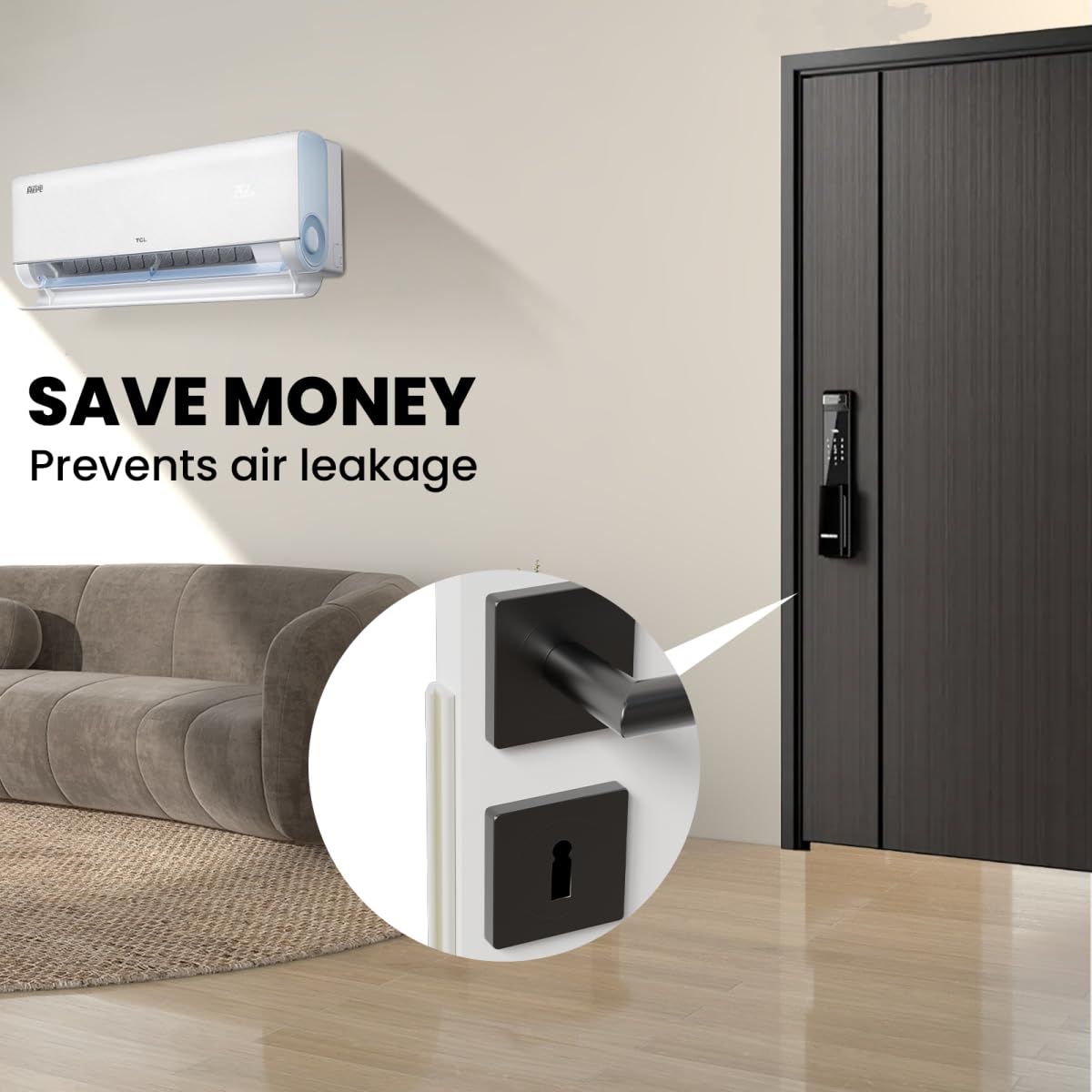 V Shape Foam Weather Stripping Door Frame Seal Strip 19.7FT White, Draft Stopper, Insulation Winter, Weatherstripping, Gap Sealing, Soundproofing, Self-Adhesive Used for Exterior Front Door Side