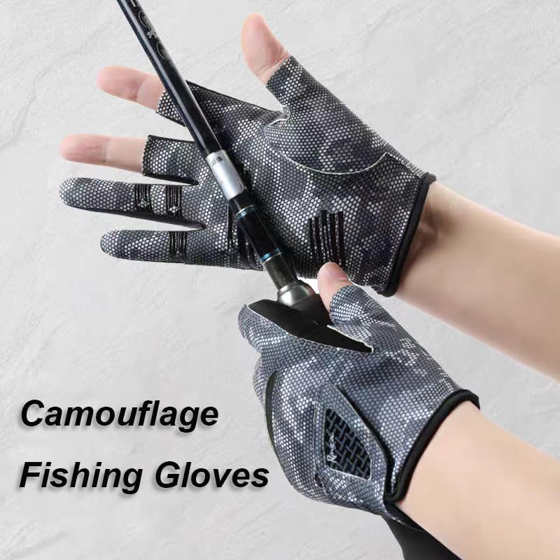 Breathable Workout Gloves for Weightlifting and Exercise - Black Camouflage, M