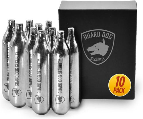 Guard Dog Security CO2 Cartridges - 8g/12g Non-Threaded for BB Guns & Airsoft Pistols | Solid Seal