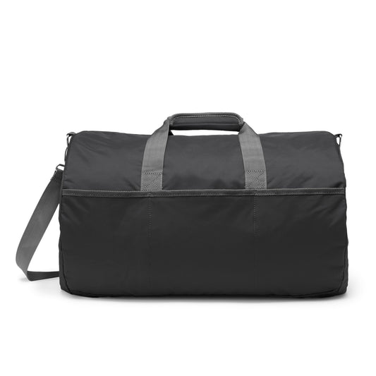Amazon Essentials Lightweight 20-inch Duffel Bag for Travel with 30 lb Weight Capacity, Zippered Pockets, Collapsible Design, Black