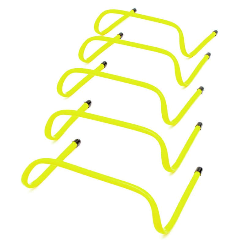 Trademark Innovations 6" Speed Training Hurdles (Set of 5, Lime)