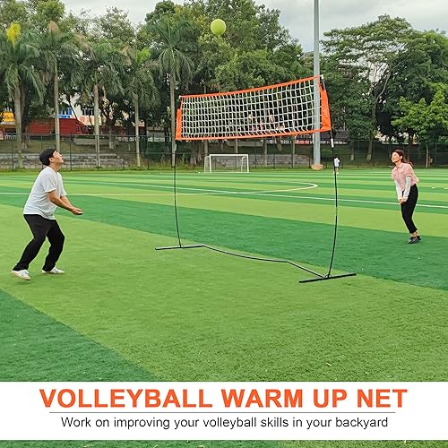 12FT Portable Volleyball Net with Adjustable Height - Indoor & Outdoor