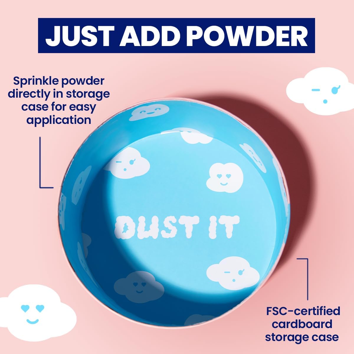 Megababe Body Powder Applicator - Oversized 6” x 3” Dust Puff for Easy Application | Powder Sold Separately