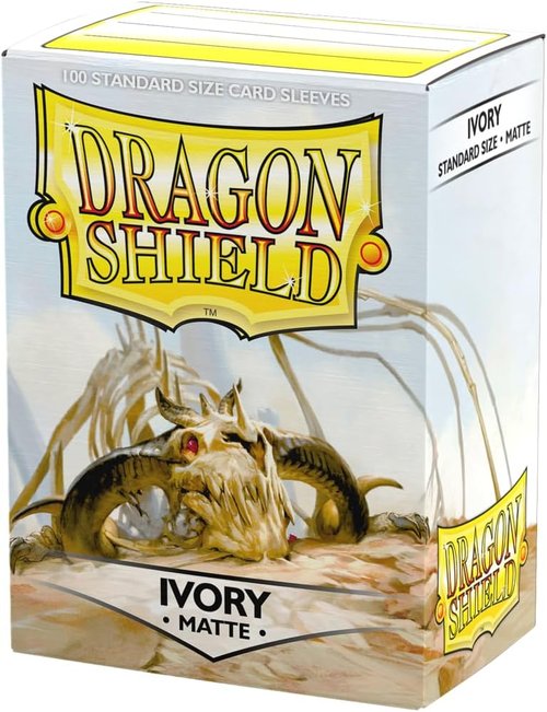 Dragon Shield | Matte Card Sleeves - 100 CT Smooth & Durable TCG Protection | Ivory Color
