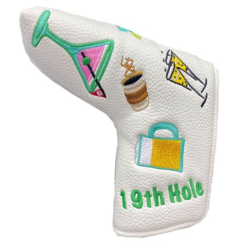 Giggle Golf 19th Hole Golf Headcovers – Funny Cocktail Driver & Fairway Covers & 3-Pack Set – Premium PU Leather, Fits Most Golf Clubs, Great Gift for Women & Men (for Blade)