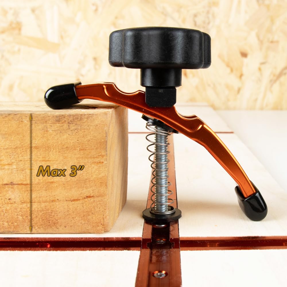 O'SKOOL Positionable T-Track Hold Down Clamp Kit, 5-3/8" L x 1-1/8" Width for CNC Router Clamp and T-Slot T-Track Clamp,2 Pack