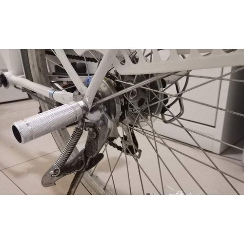 Aluminum Alloy Bike Pegs,Fit 3/8 inch Axles,Foot Pedals Backseats Stands,Durable, Non-Slip(2 Pieces) (Silver)