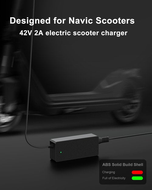 42V Replacement for Navic Electric Scooter Charger Compatible with NAVIC T5 T7 T9 36VDC 8.5" Solid Tires Electric Scooter