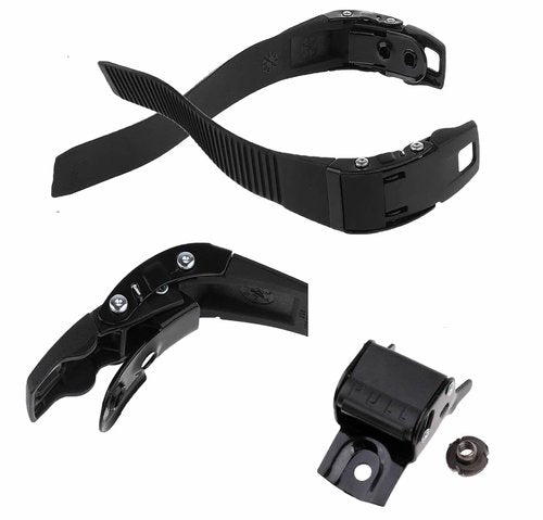 2 Pieces Replacements Inline Roller Skating Shoes, Replacement Strap Inline Skates, Energy Strap with Screws Nuts Skates Buckles Accessory Part