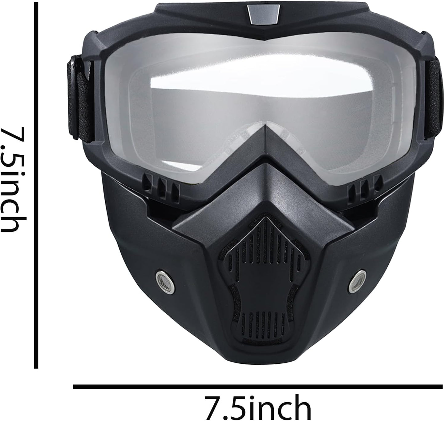 Skiennix Full Face Airsoft Mask - Tactical Paintball & Motorcycle Goggles | 2 Pack