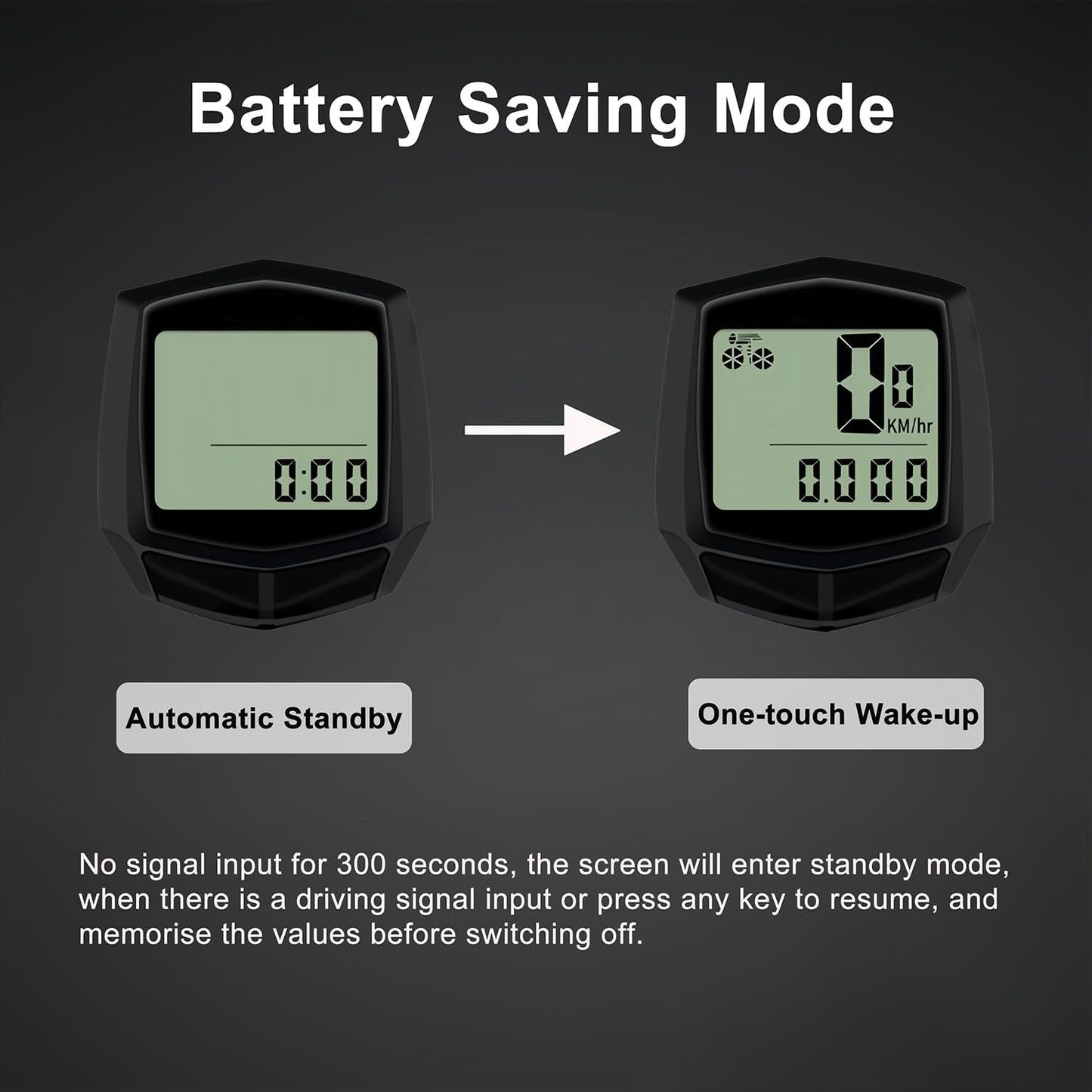 Skiennix Bike Computer - Waterproof Speedometer & Odometer with LCD Display | Multi-Function for Road & MTB
