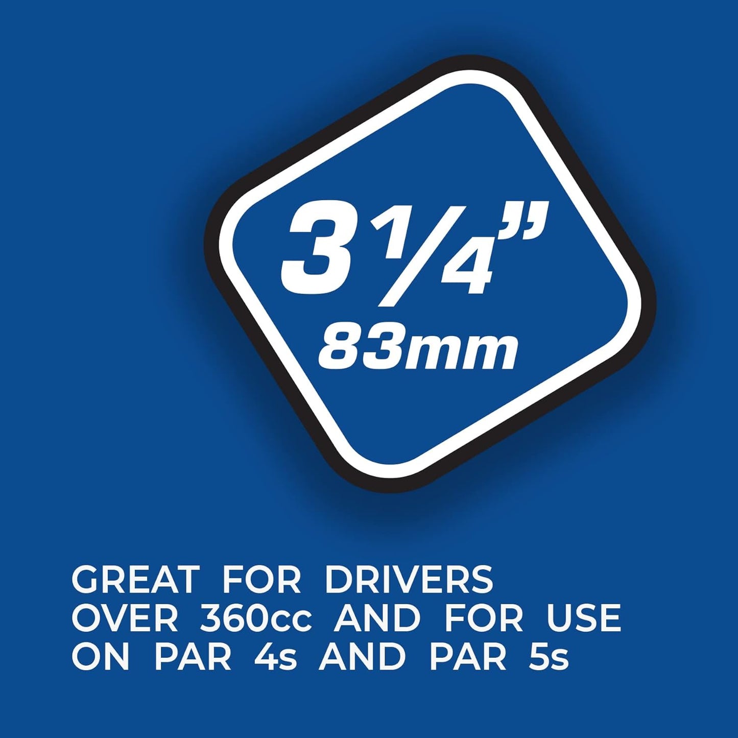 PrideSports PTS Titanium Strength Golf Tees - 65 Count, 2-3/4 Inch | Enhanced Durability with 8% Thicker Shaft