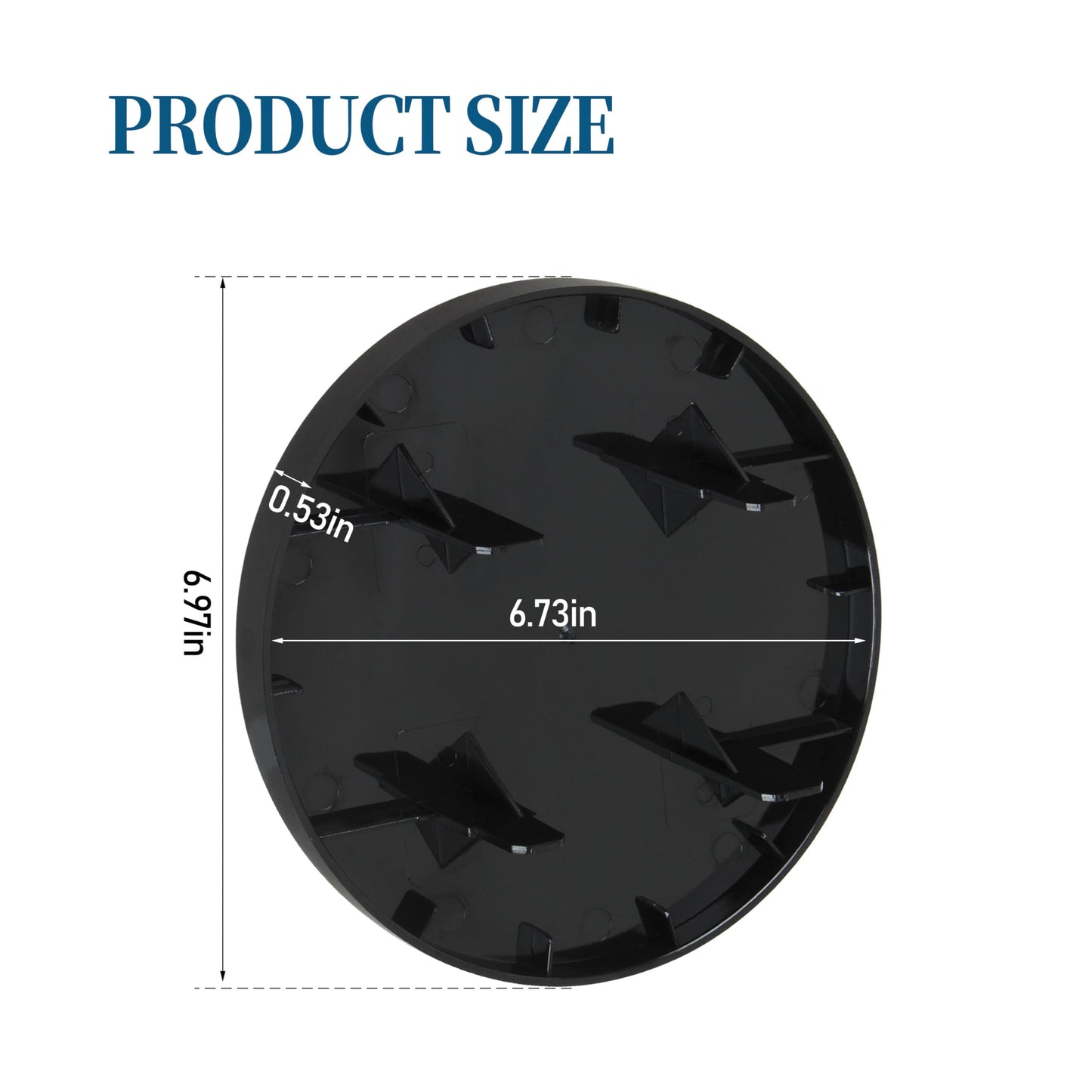 TOKDOOT Plastic Meter Blank replacement for Milbank 6002,Plastic Electric Meter Cover Plate -black (1 pack)