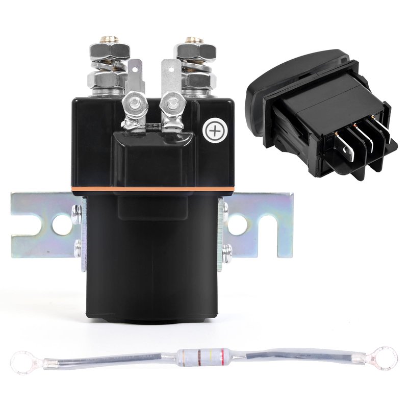 48V Golf Cart Solenoid Kit for Club Car DS Preceden 2000-Up Replaces #OE 101908701 102774701 1014947, Parts Includes Assembly Resistor,Forward Reverse Switch