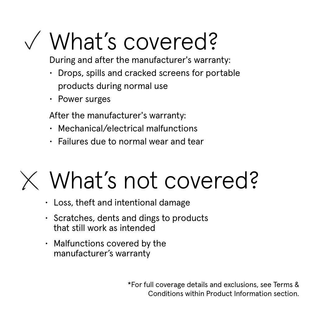ASURION 3 Year Personal Care Protection Plan ($150 - $174.99)