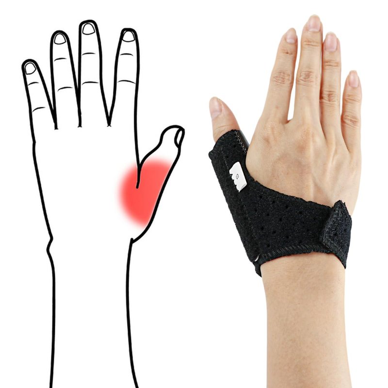 DOERDO DD Thumb Splint, Adjustable Thumb Stabilizer Thumb Spica Splint, Thumb Stabiliser Support for Kids, Left and Right Hand Universal, S