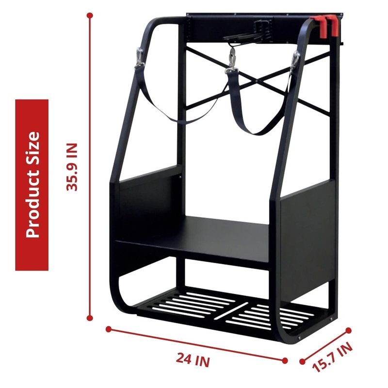 WALMANN Wall Mount Golf Bag Organizer for Garage, Extra Large 2 Golf Bag Stand Golf Equipment and Accessories Storage Rack for Garage Shed Basement