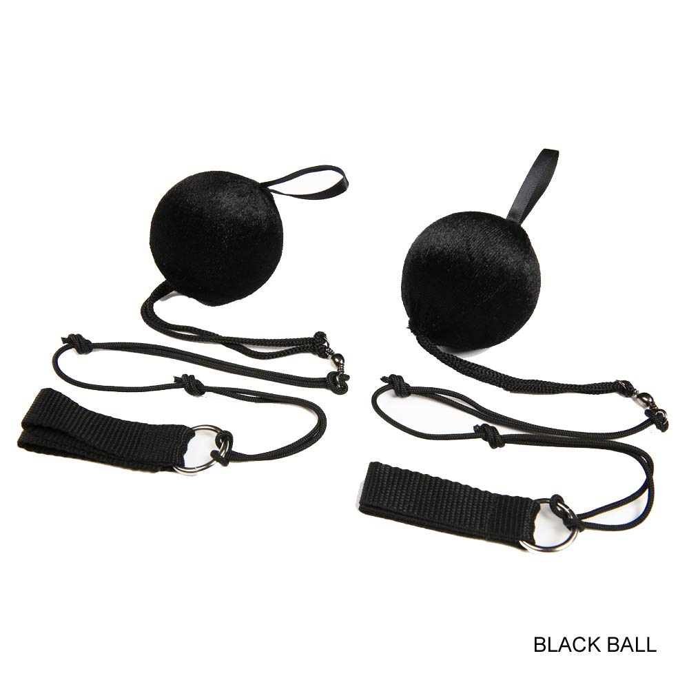 2Pcs Silk Veils Poi Chain Balls Women Belly Dance Poi Streamer Throw Ball for Party (Lakeblue White)