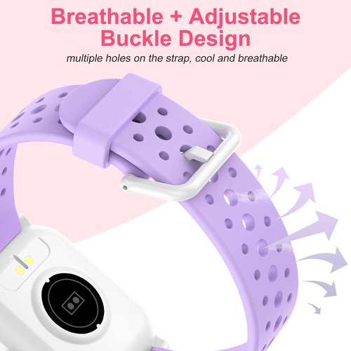 HENGTO Kids Smart Watch with 20 Sports Modes, Fitness Tracker for Girls Boys Age 6+ with Sleep Monitor, Step Counter, Alarm Clock