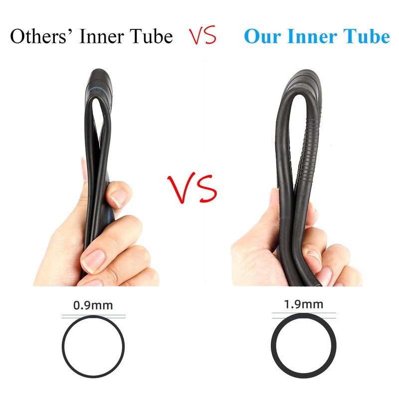 MIMIRACLE 10 x 2.125 Inner Tube Replacement 2-Pack Compatible with Segway Ninebot F Series Electric Scooters - Fits F20, F25, F30, F40