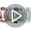 Diamond Bling Accessories Set for Stanley Cup Tumbler - Blue Slate