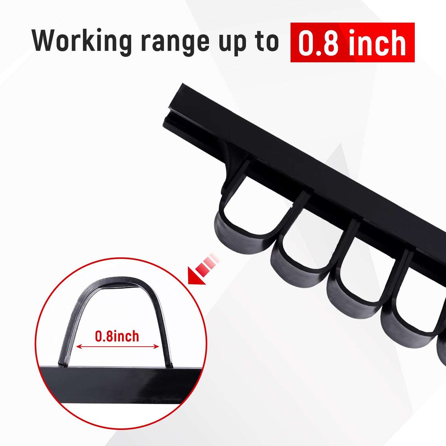 Reniteco 2 Pack Wall-Mounted Screwdriver Organizers with Screws - Heavy-Duty ABS Plastic Tool Holder for Screwdrivers, Wrenches, Piers - Garage Workshop Storage (Red,2 PCS)