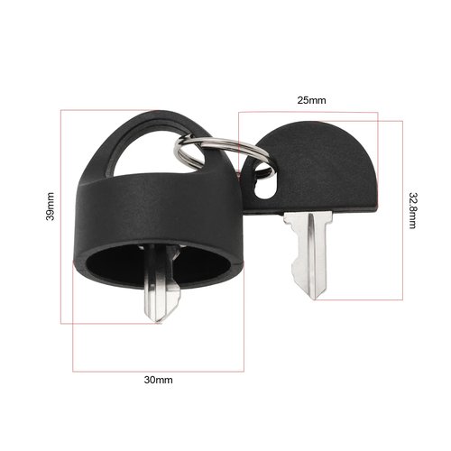 LT Easiyl 2 Sets of Replacement Mobility Scooter Key Scooter Accessory K2801M K2305M Compatible with Pride Mobility Scooter Black