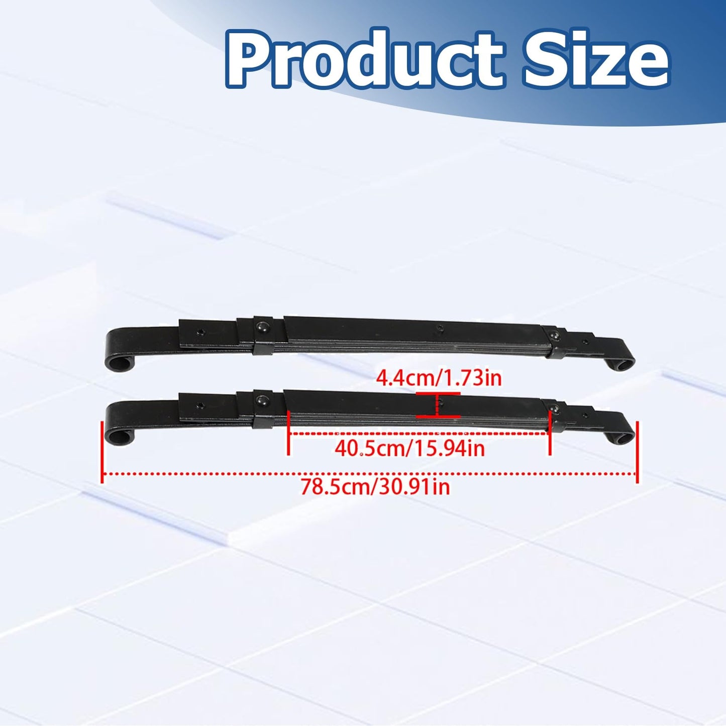 WFLNHB Heavy Duty Rear Leaf Springs Set of Club Car Replacement for Precedent (2004-up) Golf Cart