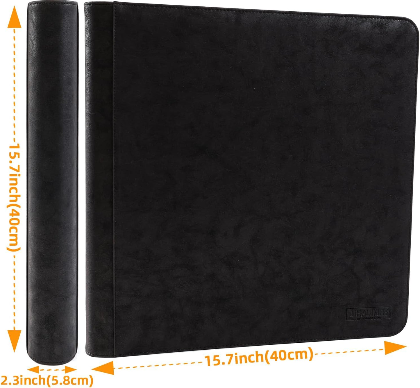 Toploader Binder - Premium Storage for 384 Toploaders | 24 Included | 12-Pocket, Ringless Design (Black)