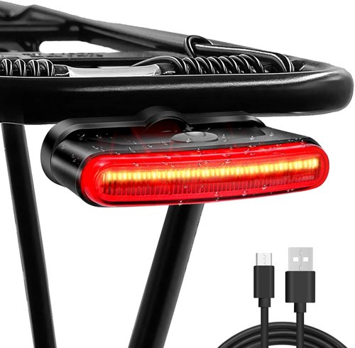 G2FS LITH 150 Lumens Rechargeable Bike Tail Light, IPX6 Waterproof Bicycle Rear Cycling 220° Wide Visible Safety Flashlight, 5 Light Mode Road Mountain Night Ride Hiking, Cycling, Camping, Boating
