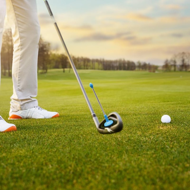 MiOYOOW Golf Alignment Rods, Magnetic Golf Club Alignment Stick Foldable Golf Trainning Aid Sticks for Helping Align Your Golf Shot